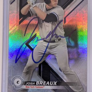 JOSH BREAUX SIGNED 2019 BOWMAN PLATINUM PROSPECT ROOKIE CARD AUTO IP