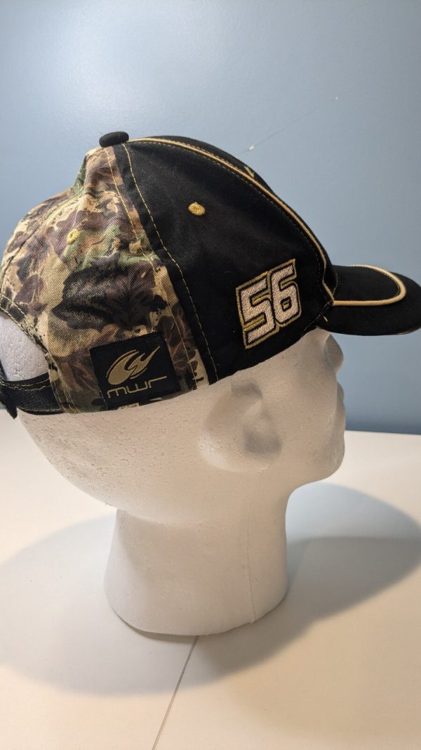 NAPA Racing Black and Yellow Camo Strapback Hat 56 #56 - Image 6