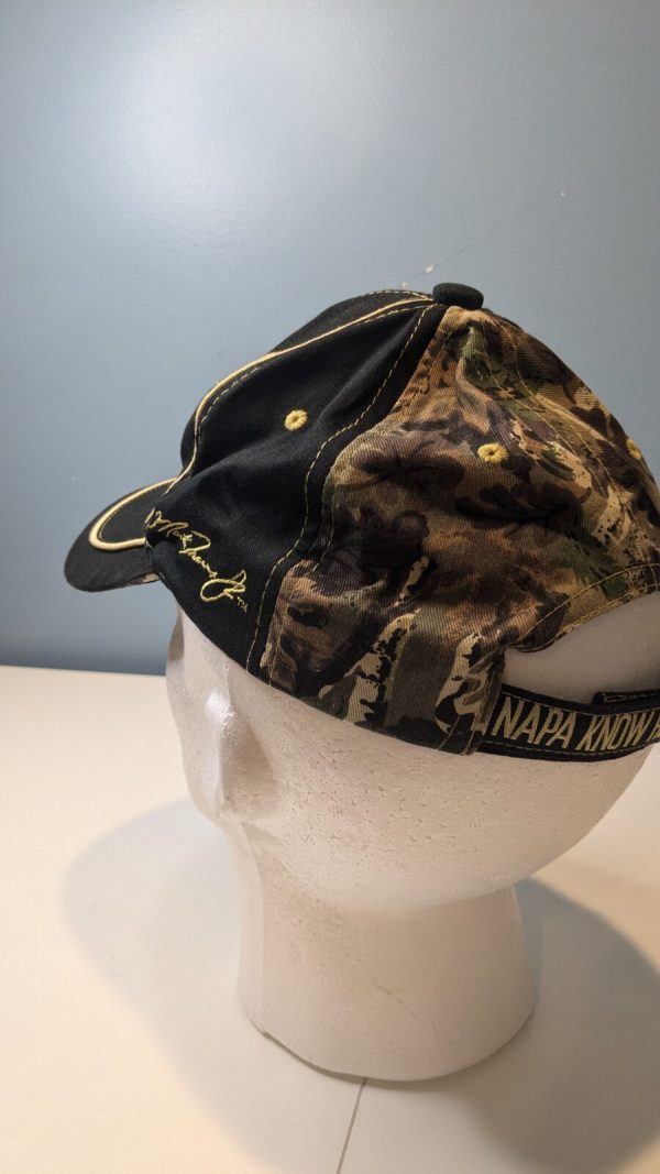 NAPA Racing Black and Yellow Camo Strapback Hat 56 #56 - Image 8