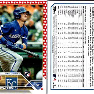 2023 Topps Series 2 - Drew Waters #543 (RC) 37 /76 Independence Day