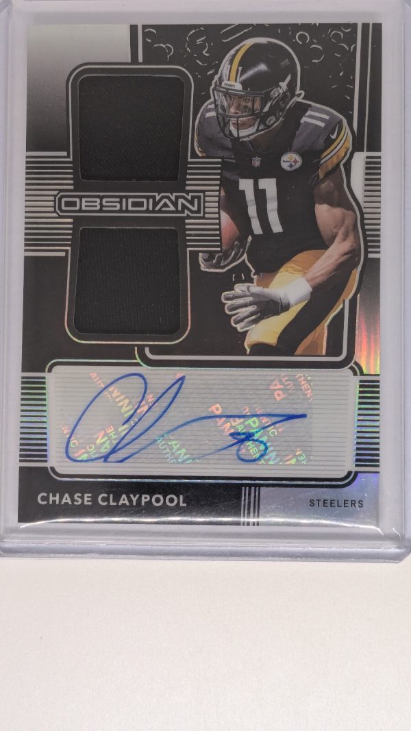 2020 Obsidian Chase Claypool Rookie Auto Dual Patch #’d /150