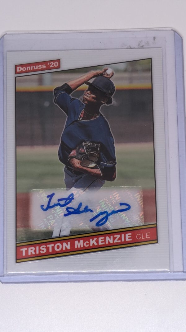 Triston McKenzie 2020 Donruss Optic Autograph Retro Auto Rookie RC