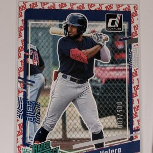 2023 Panini Donruss Baseball 100 Parallel George Valera Rated Prospect /100