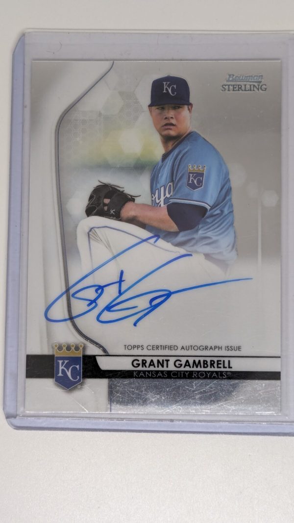 2020 Bowman Sterling Prospect Auto Grant Gambrell Royals #BSPA-GG