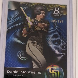 2023 BOWMAN PLATINUM TOP PROSPECTS BLUE #TOP16 DANIEL MONTESINO #'D /150