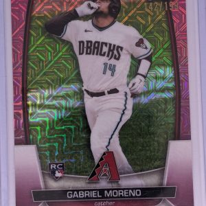 2023 Bowman Mega Box Chrome Pink Mojo Refractor /199 Gabriel Moreno Rookie RC