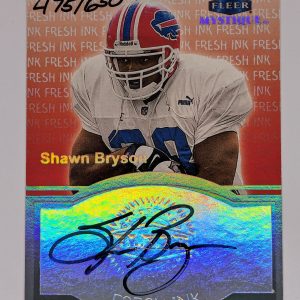 1999 shawn bryson fleer mystique fresk ink auto /650