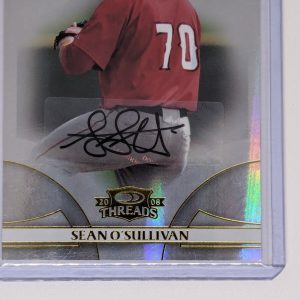 Sean O'Sullivan 2008 Donruss Threads Signatures AUTO /499 Los Angeles Angels SP
