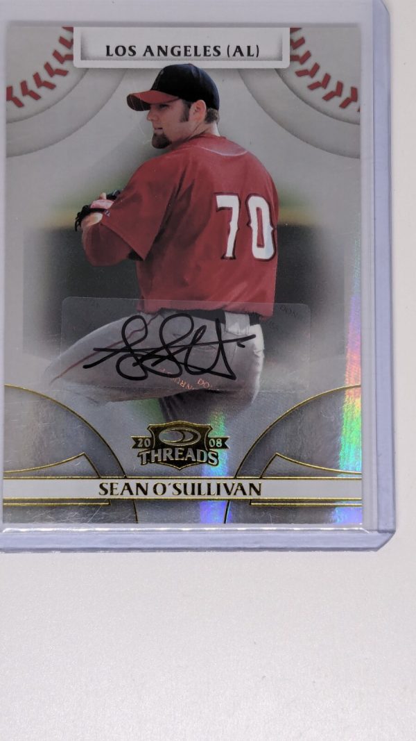 Sean O'Sullivan 2008 Donruss Threads Signatures AUTO /499 Los Angeles Angels SP