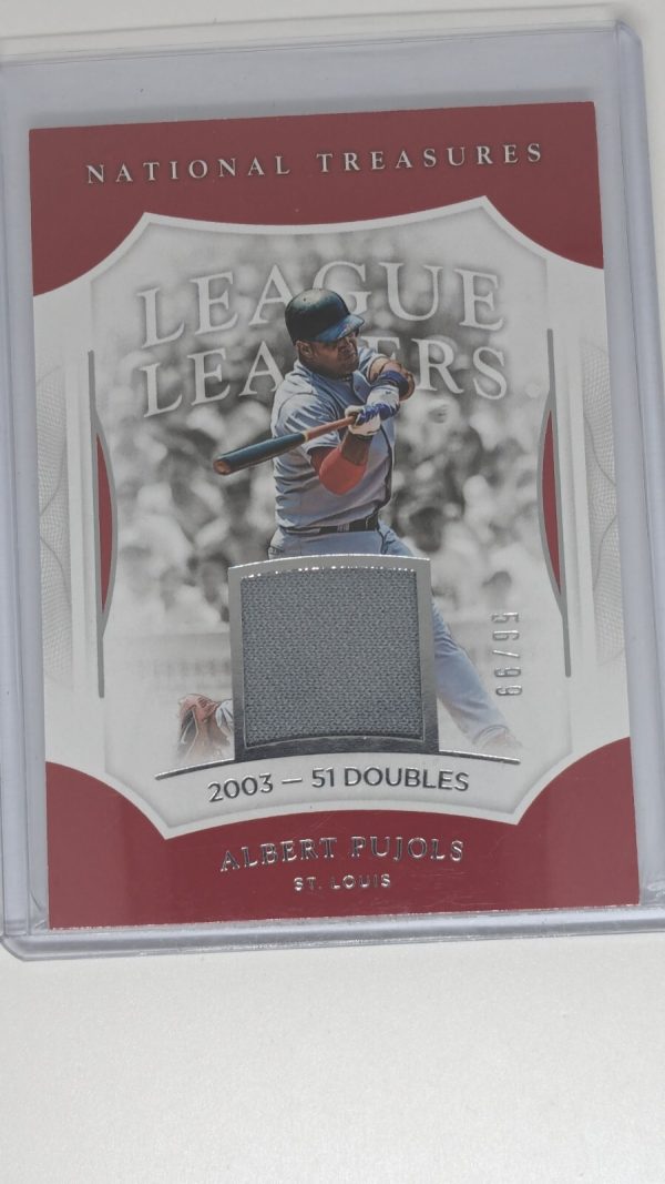 2017 panini national treasures albert pujols /99 #ll-ap