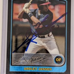 2003 Bowman Chrome Ardley Jansen RC Atlanta Braves #238 Signed IP Auto