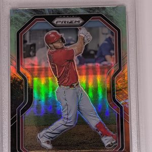 2021 Panini Prizm Cosmic Haze Mike Trout #173 Los Angeles Angels 9 GRADE