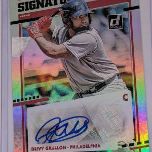 2020 Panini Donruss Signature Series Deivy Grullon #SS-DG Rookie Auto RC