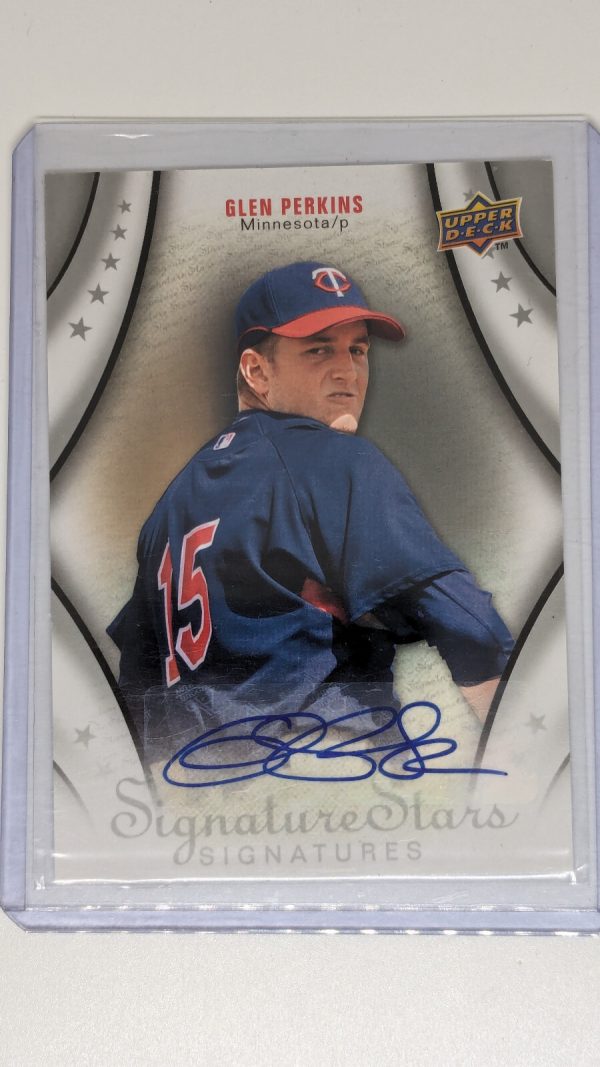2009 Upper Deck Signature Stars Signatures Glen Perkins #163 Auto