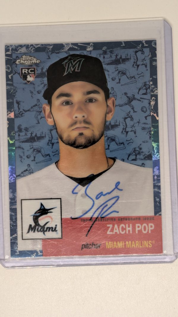2023 topps platinum anniversary zach pop /99 auto #cpa-za