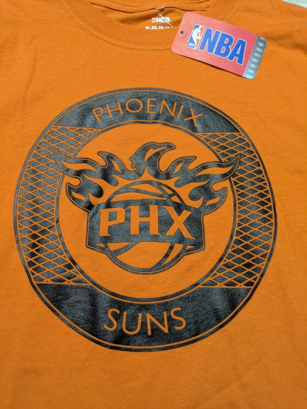 Phoenix Suns T Shirt Boys XL 14/16 Orange Black - Image 3