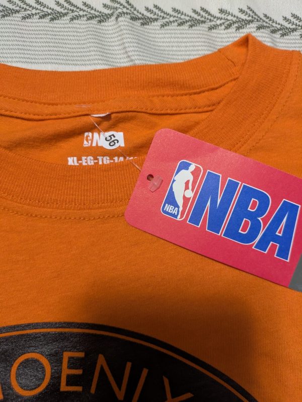 Phoenix Suns T Shirt Boys XL 14/16 Orange Black - Image 4