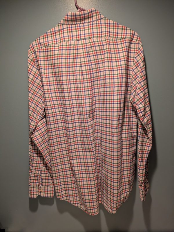 Mens Polo Ralph Lauren Plaid Button Down Long Sleeve Medium - Image 7