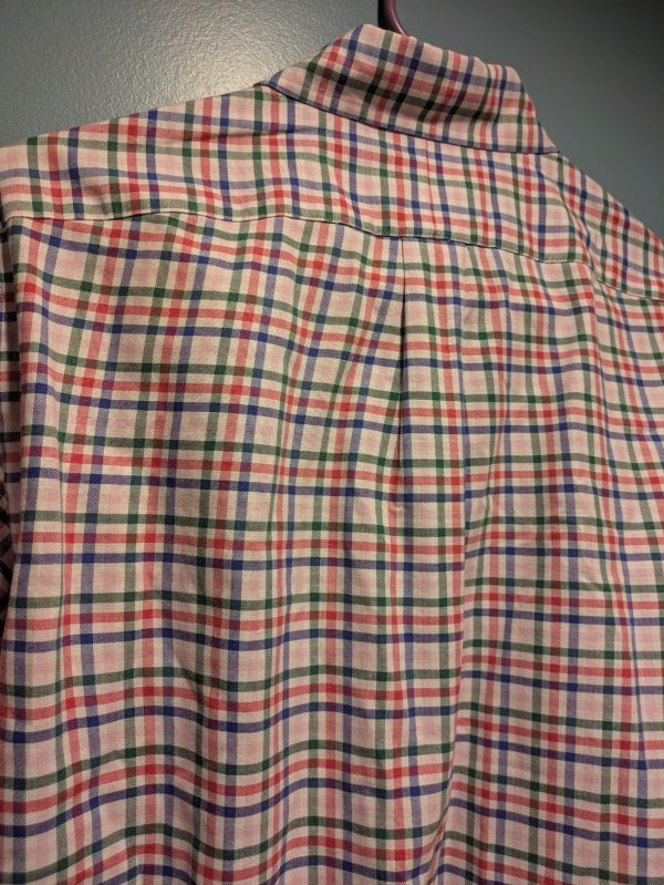 Mens Polo Ralph Lauren Plaid Button Down Long Sleeve Medium - Image 8