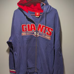 New York Giants Zip Up Sweater Jacket NY NFL Men's Size Medium Vintage Y2K