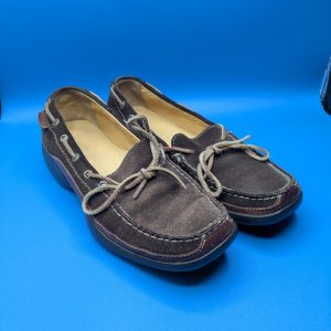 Sperry Top-Sider Loafer Womens Size 8.5M Suede Leather Boat Shoe 9710120 Brown