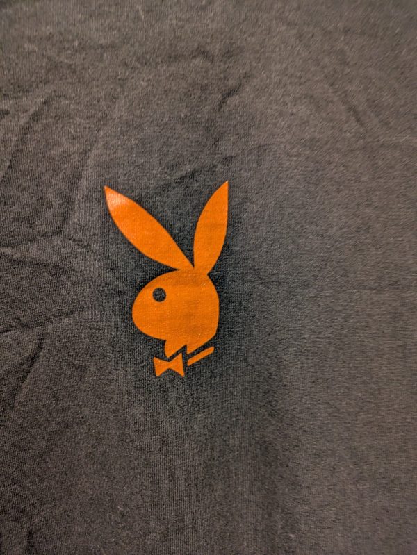 2020 Playboy Long Sleeve T Shirt Orange Black Large - Image 4