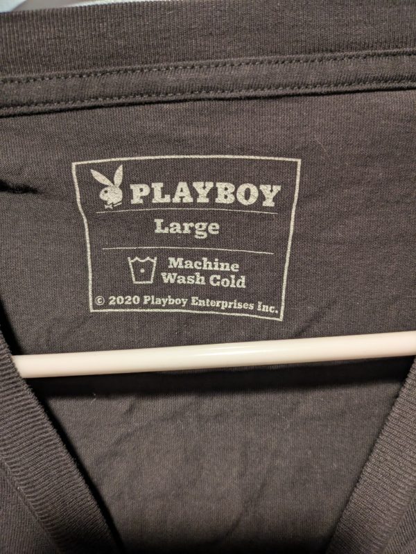 2020 Playboy Long Sleeve T Shirt Orange Black Large - Image 6
