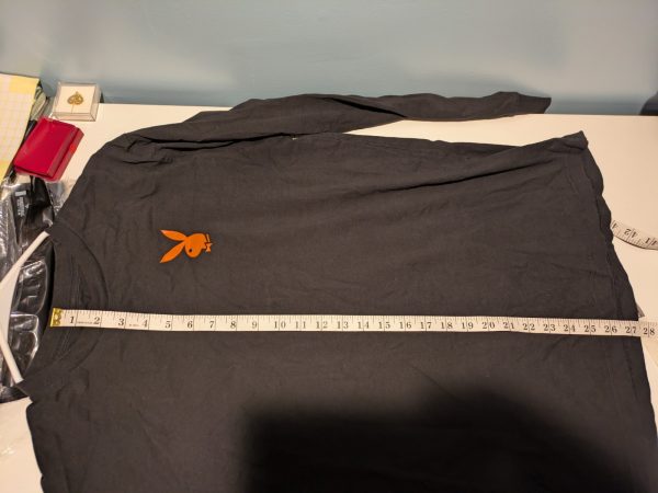 2020 Playboy Long Sleeve T Shirt Orange Black Large - Image 8