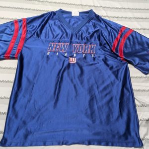 NFL Vintage Y2K Mens New York Giants Team Jersey XL Blue Red