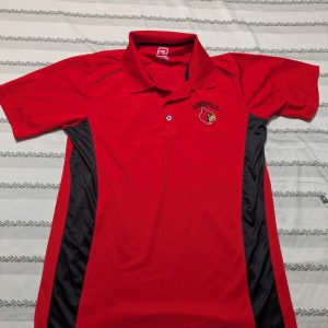 ProEdge Men's Size Medium Louisville Cardinals Red Black Polo Shirt