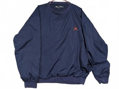 Polo Golf Ralph Lauren Windbreaker Pullover Jacket Navy Embroidered Crest Mens L