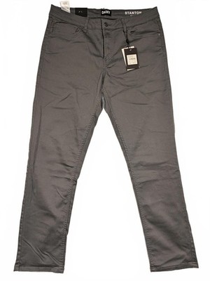 DKNY Stanton Charcoal Slim Fit Ultimate Stretch Casual Pants Mens 34x32 NWT