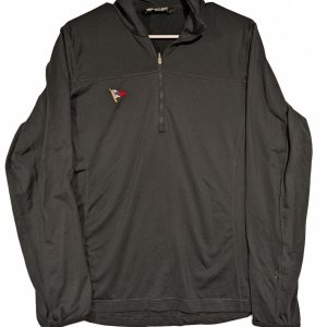 Helly Hansen Quarter Zip Black Long Sleeve Performance Pullover Mens Medium