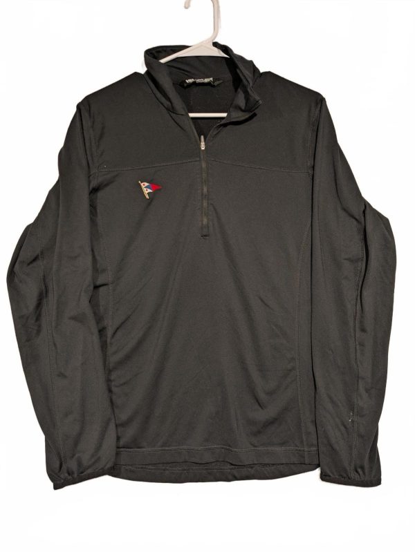 Helly Hansen Quarter Zip Black Long Sleeve Performance Pullover Mens Medium