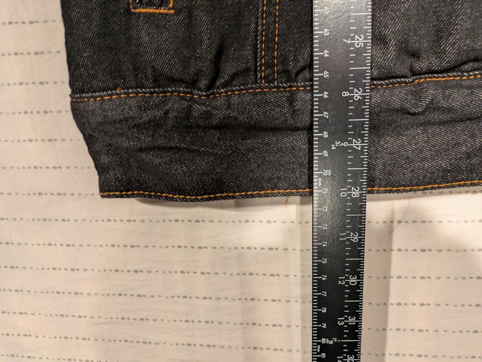 Fashion Sherpa-Lined Heavy Denim Jacket Mens Medium - Image 6