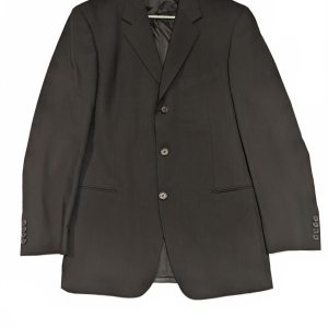 Hugo Boss Suit Jacket Black Wool Einstein Sigma USA Designer Sport 40R