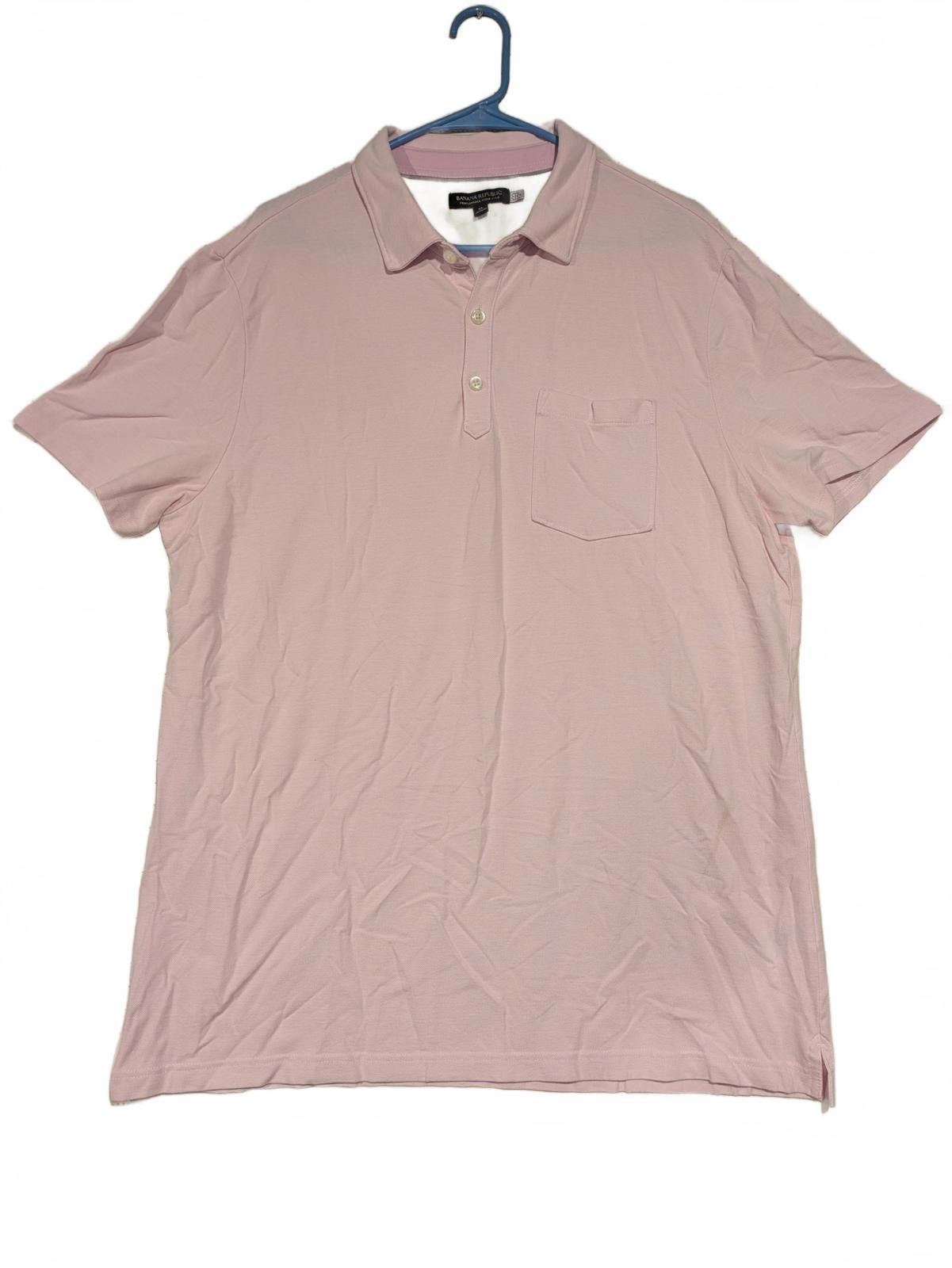 Banana Republic Performance Pique Pocket Polo - Mens XL - Light Pink