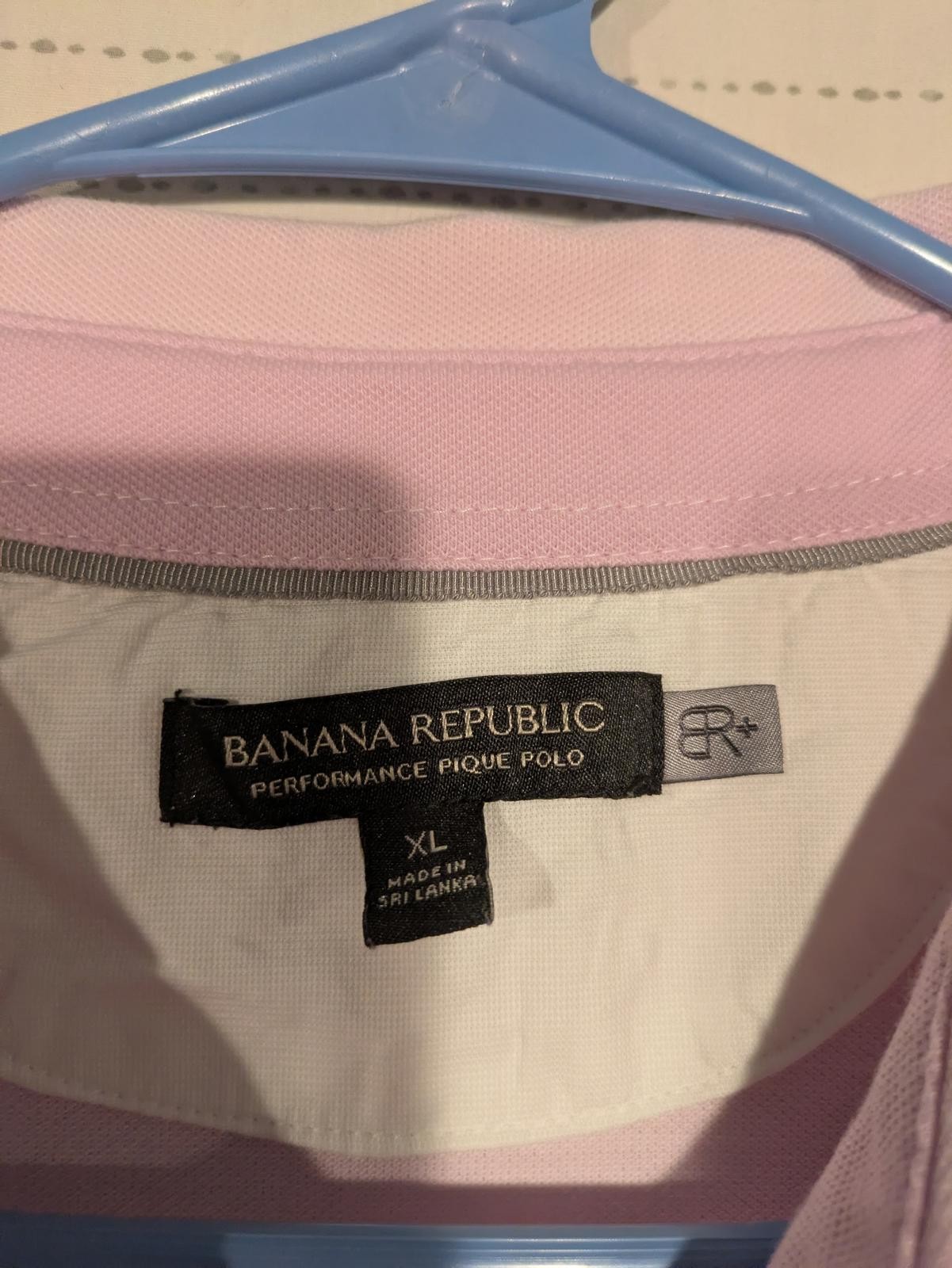 Banana Republic Performance Pique Pocket Polo - Mens XL - Light Pink - Image 3