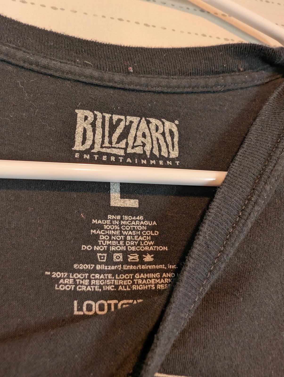 Blizzard Entertainment Diablo Graphic Logo Black Crewneck T-Shirt Mens Large - Image 4