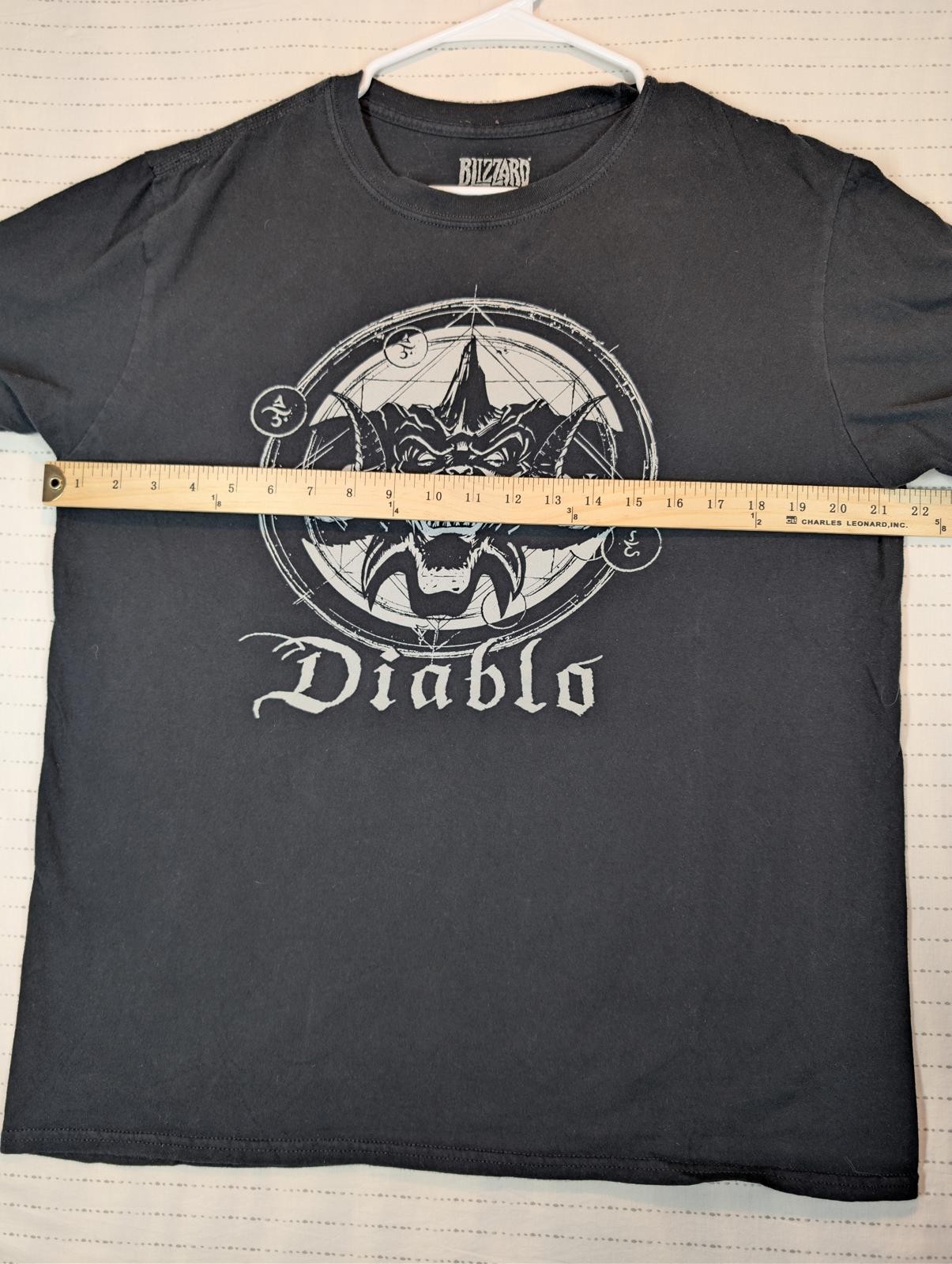 Blizzard Entertainment Diablo Graphic Logo Black Crewneck T-Shirt Mens Large - Image 5