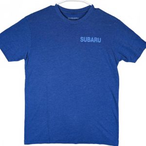 Subaru Boxer Engine Graphic T Shirt Logo Short Sleeve Mens Small Blue