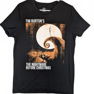 Disney Tim Burtons Nightmare Before Christmas Graphic T Shirt Mens Medium