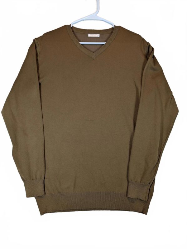 Coofandy V Neck Knit Lightweight Casual Pullover Sweater Mens Medium