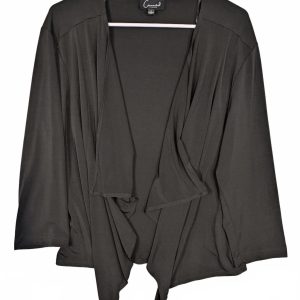 Connected Apparel Open Front Drape Cardigan Long Sleeve Womens Large