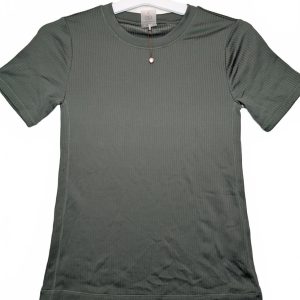 Calia By Carrie Underwood Ribbed Crewneck Short Sleeve T Shirt Womens Small