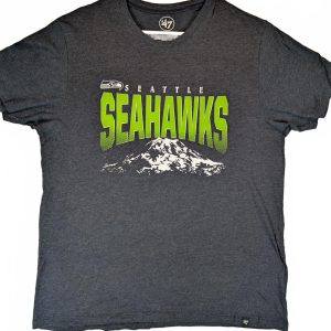 47 Brand Seattle Seahawks Graphic Logo NFL T-Shirt Mens Medium