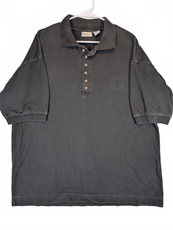 Bugle Boy Co Vintage Polo Shirt Embroidered Crest Short Sleeve Mens XL