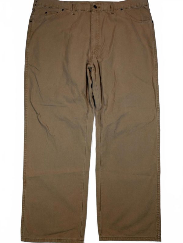 Dickies Dungaree Jean Heavyweight Work Pants Brown Mens 44x30