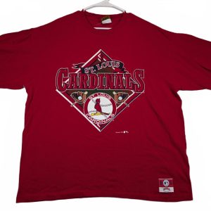 Nutmeg St Louis Cardinals Vintage MLB Graphic T Shirt Mens XL
