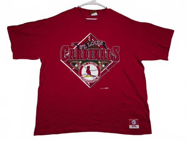 Nutmeg St Louis Cardinals Vintage MLB Graphic T Shirt Mens XL